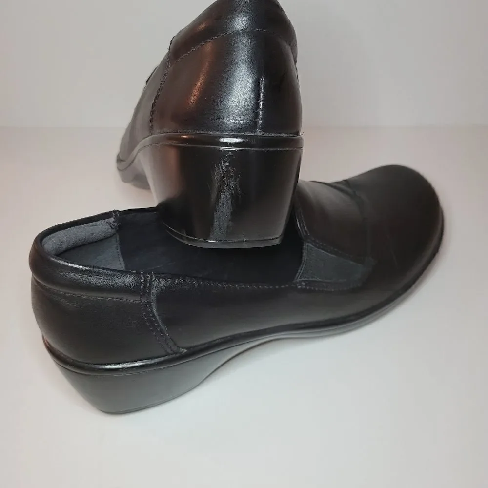 Clarks Leather Slip-on Black Shoe